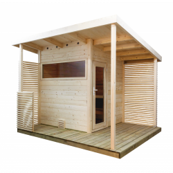 Sentiotec vonkajšia sauna Scala Medium 3440x3130x2720mm