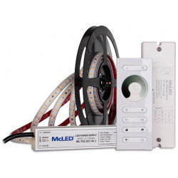 MCLED zostava LED pásik WW 3m + kábel + trafo + stmievanie